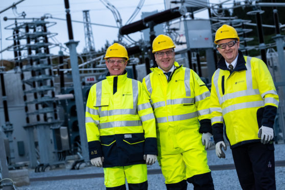 SSEN - Paul Wheelhouse - MSP - Visit Balckhillock Substation. Paul Wheelhouse, Minister for for Energy, Connectivity and the Islands came to Blackhillock substation, near Keith to mark the completion and energising of the £1bn Caithness - Moray HVDC Transmission Link. Picture, shows; Paul Wheelhouse, Minister for for Energy, Connectivity and the Islands during his visit to Balckhillock substation, Keith, Tuesday, 10 December r2019.
©Stuart Nicol Photography, 2019