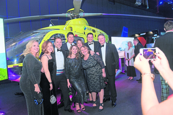 BIG ATTRACTION: Scotland’s Charity Air Ambulance was The Press and Journal Energy Ball charity partner. Photograph by Kath Flannery
