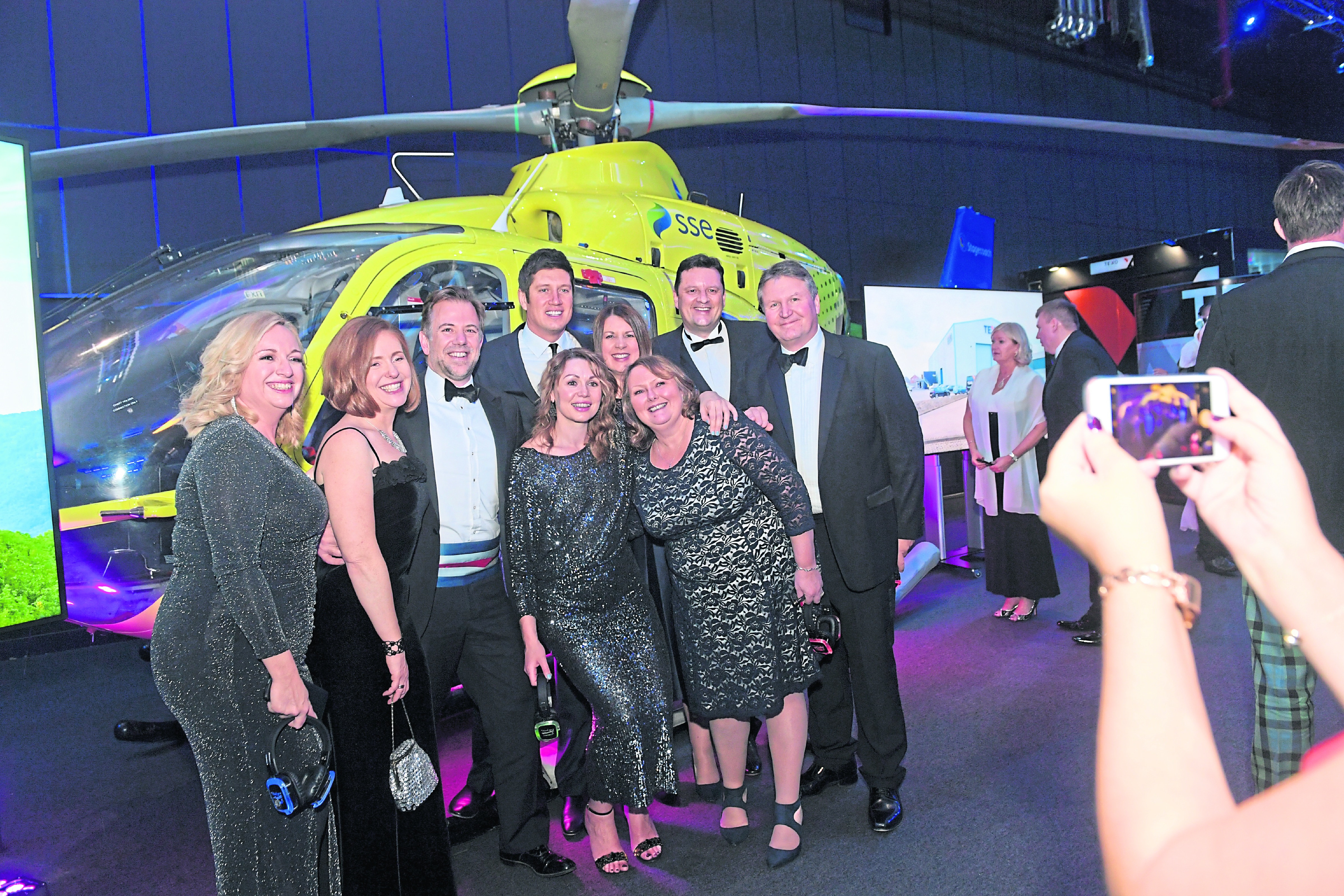 BIG ATTRACTION: Scotland’s Charity Air Ambulance was The Press and Journal Energy Ball charity partner. Photograph by Kath Flannery