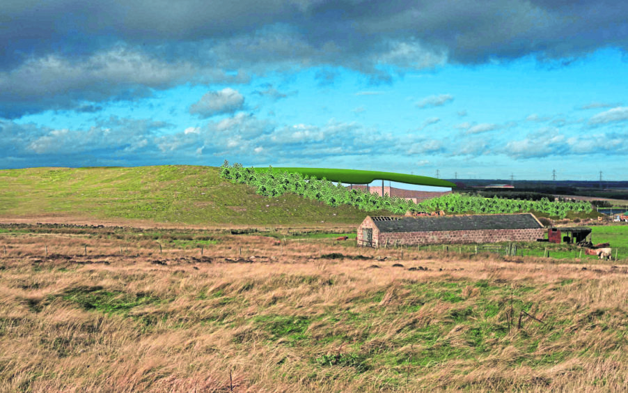 Artist impression of the interconnection NorthConnect want to build on land at Boddam. Credit NorthConnect/ Atmos