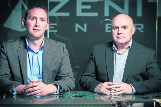 Chris Collie and martin Booth, operations director and managing director respectively at Zenith Energy.
Wednesday 13th May, 2015, Aberdeen, Scotland. Elevator Awards judging day at their HQ in Aberdeen
(Photo: Ross Johnston/Newsline Media)
HANDOUT from Pauline Fraser
Journalist & Media Consultant