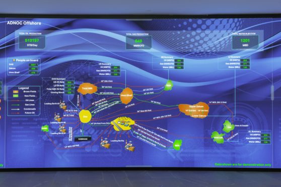 Panorama Command Centre at Abu Dhabi National Oil Company, (ADNOC), headquarters in Abu Dhabi, United Arab Emirates on Thursday, Feb. 22, 2018. Photographer: Christopher Pike/Bloomberg