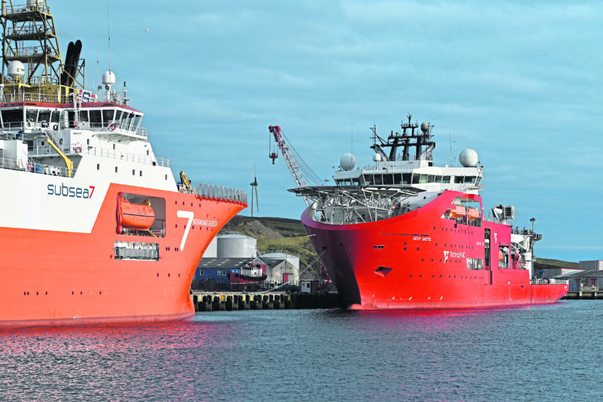 Lerwick harbour is a leading centre of support for offshore industry activity west of Shetland.
