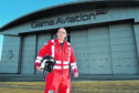 Ewan Littlejohn, who has been appointed lead paramedic with the Aberdeen-based SCAA helimed. He is at his current place of work, Gamma hangar Aberdeen airport, Dyce
the base of the ambulance service's fixed wing plane at the airport.
Picture by COLIN RENNIE   January 20, 2020.