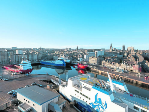 EXPANDING: The view from Tems International’s new headquarters at Union Point, Blakies Quay, Aberdeen