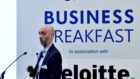 Press and Journal Business Breakfast - Mergers and Acquisitions - held at the Chester Hotel in Aberdeen. Speaker Daniel Grosvenor - Partner, Deloitte.
Picture by COLIN RENNIE   20 Feb 2020.