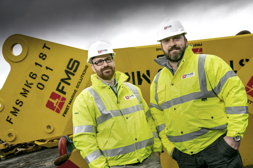 Technical director Darren Rendall (right) with marine manager Marc Petty