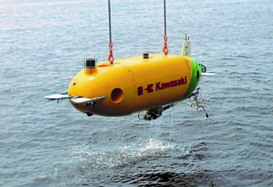 Kawasaki's SPICE AUV which is currently on trail offshore Japan and which is coming to the North Sea later this year