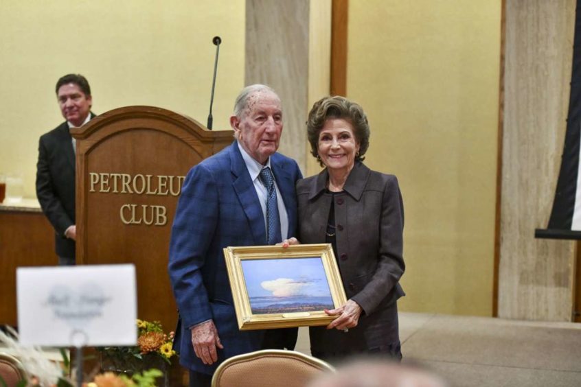 Modesta and Clayton Williams received the outstanding philanthropist award during National Philanthropy Day on Nov. 19, 2019 at the Petroleum Club of Midland. Pic: Houston Chronicle