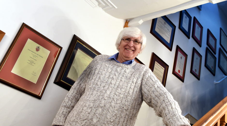 Dr Bill Robb, a health and safety specialist in Aberdeen's oil and gas sector, has been diagnosed with motor neurone disease, pictured at his home in by Jim Irvine 5/2/20