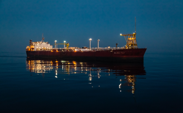 The Alba Floating Storage Unit (FSU). The vessel serves the Ithaca-operated field and is normally adjacent to the Alba Northern platform