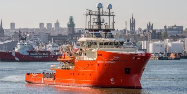 A North Star Shipping's Grampian Deliverance ERRV at Aberdeen Harbour