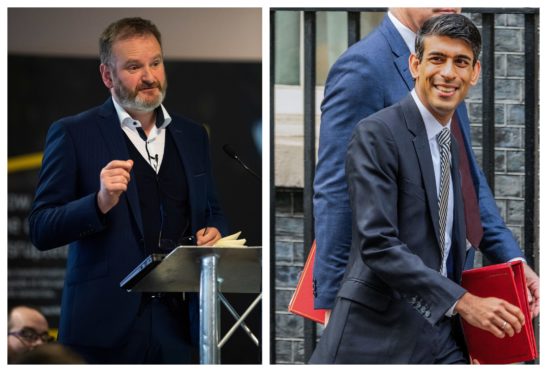 Derek Leith, left, says Chancellor Rishi Sunak has few options.