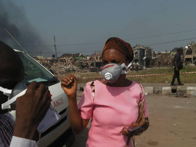 The Abule Ado explosion.
Source: LASEPA