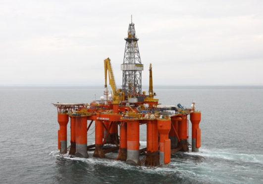 The Blackford Dolphin semisub rig. Pic: Dolphin Drilling