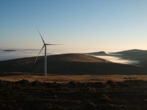 Burnfoot Hill onshore wind farm.