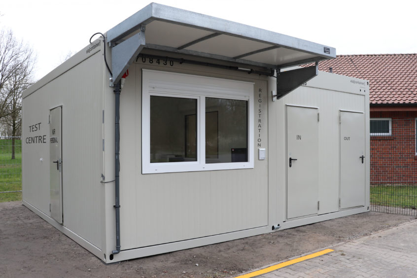 Texo Accommodation is working with SSI Energy to supply modular Coronavirus screening centres, designed and manufactured by ELA Container.