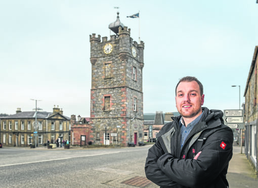 Chairman of Dufftown Community Association, Fraser McGill.
