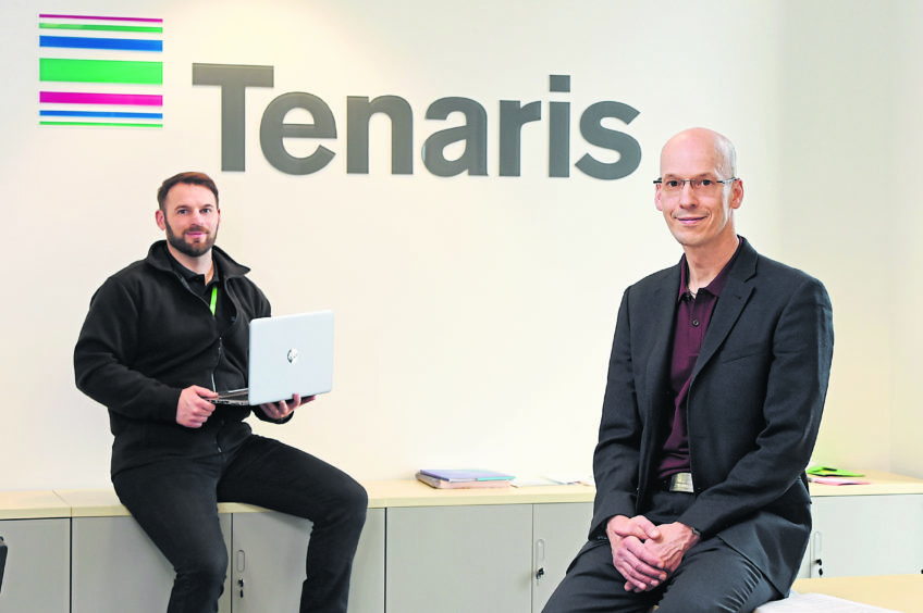 (L-R) Andrew Seenan, field services specialist and Chris Langrill, UK commercial director, Tenaris.