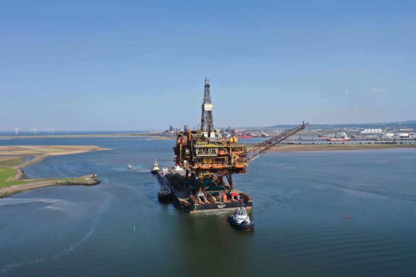 The Brent Alpha coming to shore at Teesside.