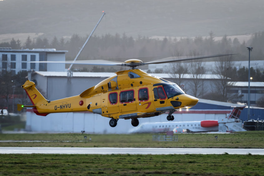 An NHV-operated H175 helicopter