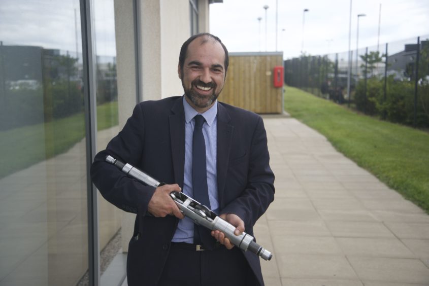 innovative thinking: Aberdeen-based businessman Yerasimos Angelis, whose company GA R&D has developed the U-Line roller