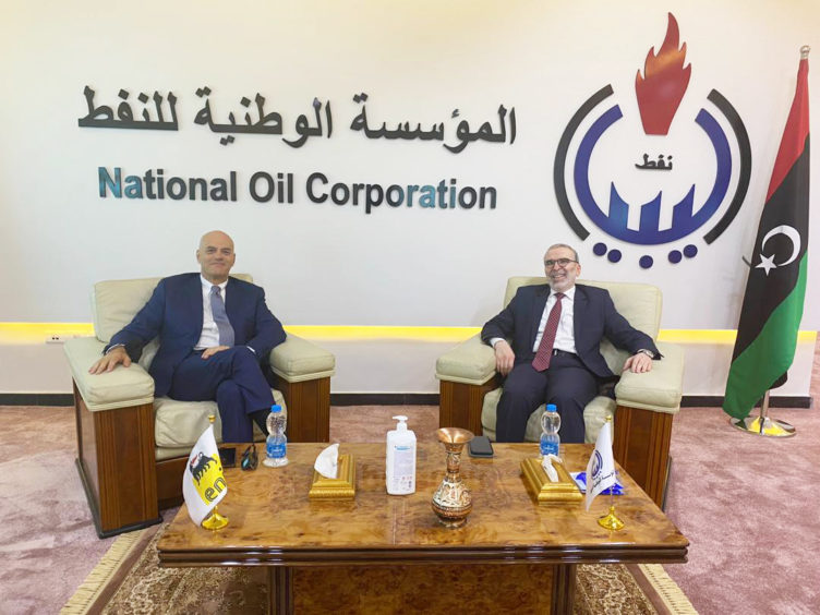 Claudio Descalzi, the head of Eni, has visited Libya to hold talks with the heads of the GNA and the National Oil Co. (NOC).
