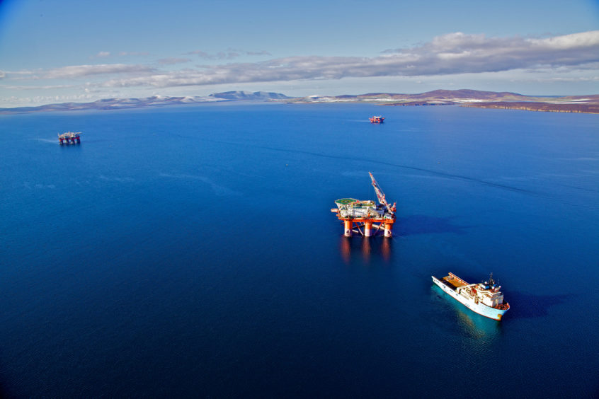 Oil and gas activity in the waters off Orkney