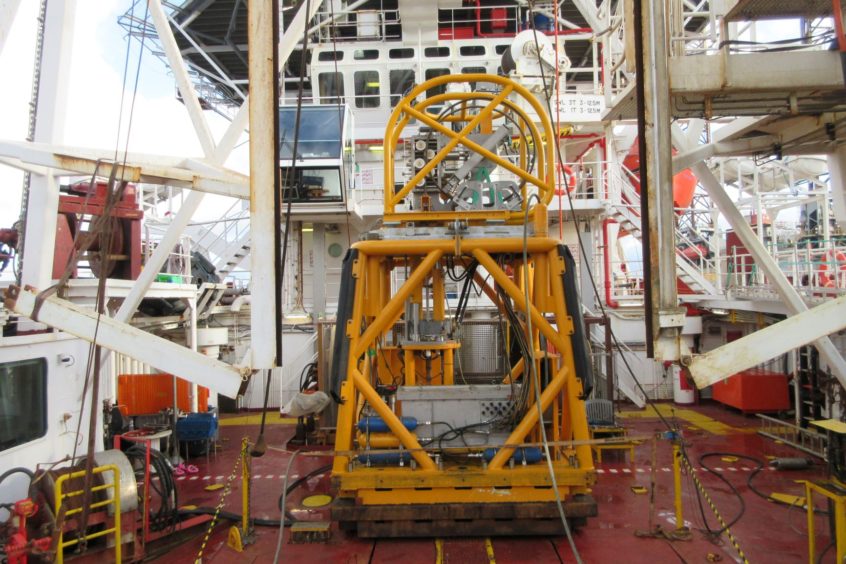 Fugro's SEACALF Mk V DeepDrive cone penetration system