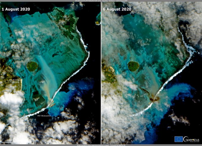 Mauritius has called for internaitonal help in tackling an oil spill in an ecologically sensitive area, with France responding.