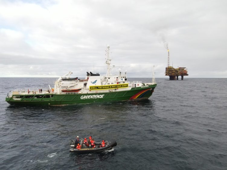 The Greenpeace ship Esperanza.