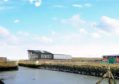 An artists impression of the planned operations and maintenance hub in Eyemouth (credit: NnG Offshore Wind Limited).