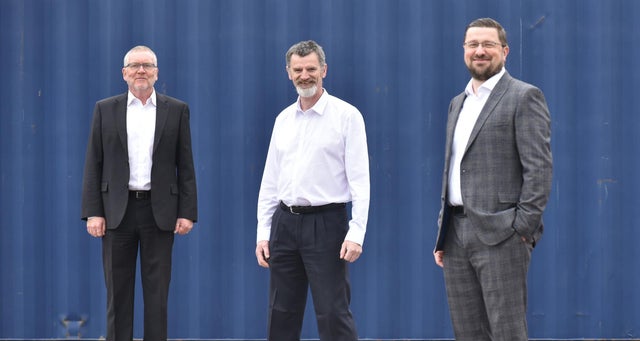 Aberdeen-based J&S Subsea exec chairman Matt Blair, engineering director James Morris and business development director Simon Smith.