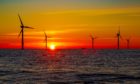 Sunset over the North Sea.