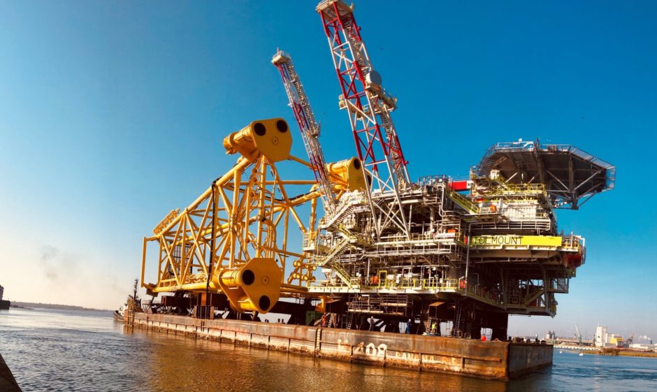 Premier Oil's Southern North Sea Tolmount topsides left Rosetti Marino's yard in 2020