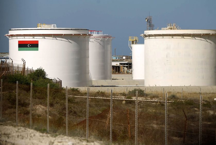 A general view shows an oil facility in the northern oil rich Libyan town of al-Buraqah on January 12, 2017.  Photographer: Abdullah Doma/AFP via Getty Images