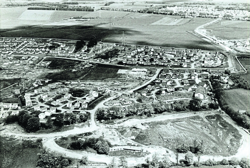 EXPANSION: By 1985, Bridge of Don was rapidly                            being overtaken by the residential explosion, including the new Danestone estate, pictured in May of that year.