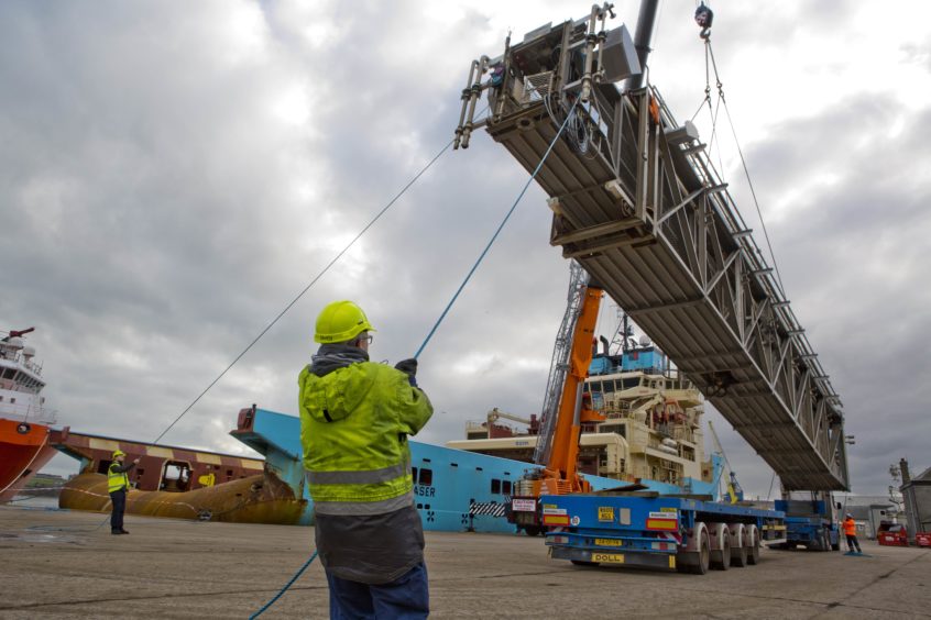 Operations at Aberdeen Harbour North Port