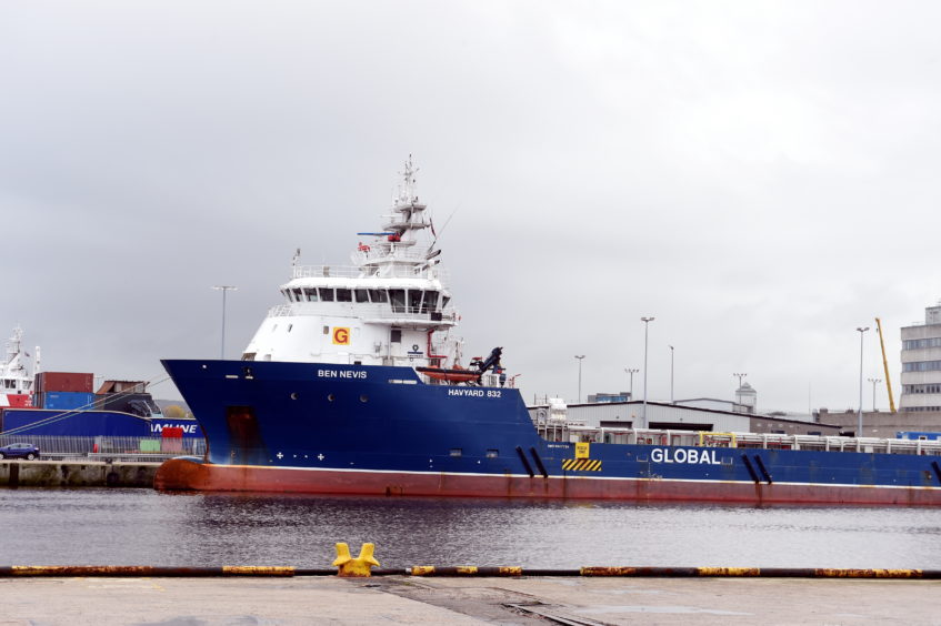 Ben Nevis supply vessel