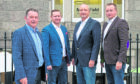 VENTURE: From left: David Rennie, who has been appointed legal counsel for Mansefield Investments, alongside Harry, Mark and Philip Patterson.