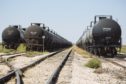 Tanker train cars sit parked near Sunray, Texas, U.S., on Saturday, Sept. 26, 2020. Photographer: Angus Mordant/Bloomberg