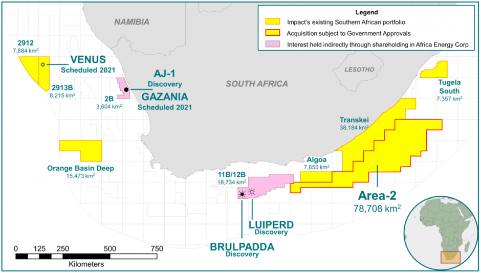 Impact has picked up more exploration acreage in South Africa under a deal with Silver Wave, in pursuit of what it sees as the emerging Aptian play.