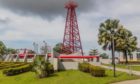 The Grand Old Lady oil well in Miri, Sarawak, Malaysia; Shutterstock.