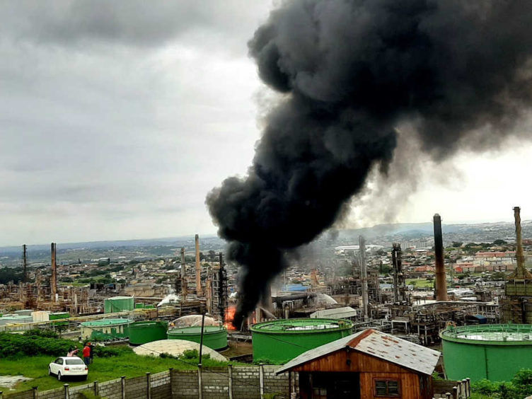 Engen has launched an investigation into a fire at its Durban refinery, while the government is also probing the accident.