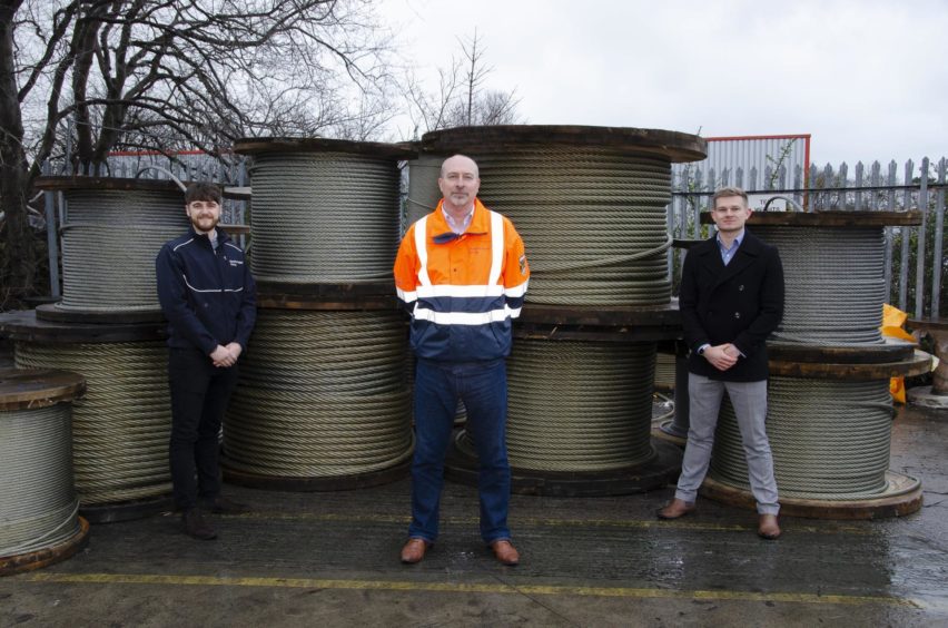 From L-R: Peter McDougall, Bertwin Zonneveld and Kyle McAskill