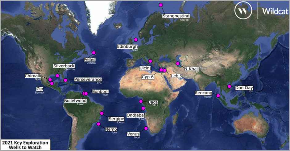 20 high impact exploration wells expected in 2021