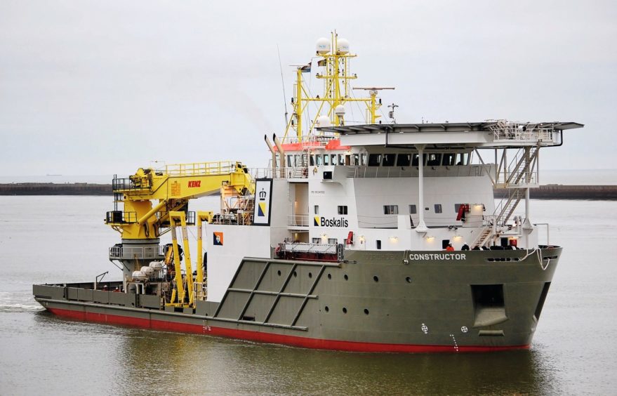 Boskalis' Constructor diving support vessel.