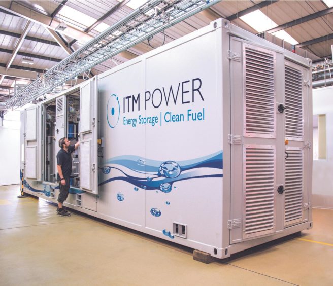 ITM Power energy storage electrolyser