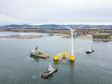WindFloat 1 demonstration unit, a floating offshore wind unit based in the Cromarty Firth.