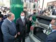 Egyptian Minister of Petroleum and Mineral Resources Tarek El Molla opens a gas station in January 2021